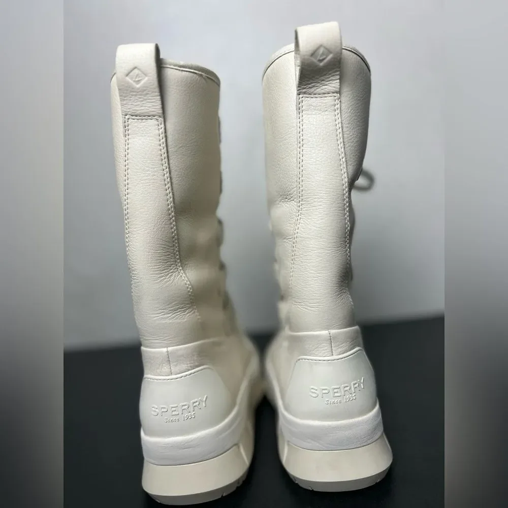NWOT Sperry Women's Off-White Winter Boots Size 8.5